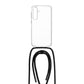 Púzdro FIXED Pure Neck s čiernou šnúrkou na krk pre Samsung Galaxy A35 5G