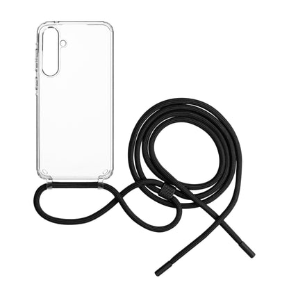 Pouzdro FIXED Pure Neck s černou šňůrkou na krk pro Samsung Galaxy A55 5G