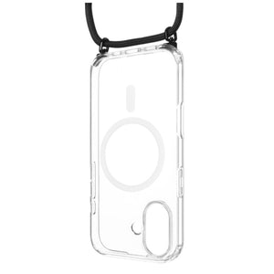 Pouzdro FIXED MagPure Neck s černou šňůrkou na krk pro Apple iPhone 17 - FIXED