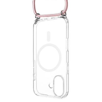 Pouzdro FIXED MagPure Neck s růžovou šňůrkou na krk pro Apple iPhone 17