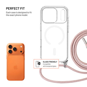 FIXED MagPure Neck for Apple iPhone 17 Pro, pink