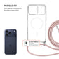 Púzdro FIXED MagPure Neck s ružovou šnúrkou na krk pre Apple iPhone 17 Pro Max