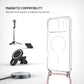 Púzdro FIXED MagPure Neck s ružovou šnúrkou na krk pre Apple iPhone 17 Pro Max