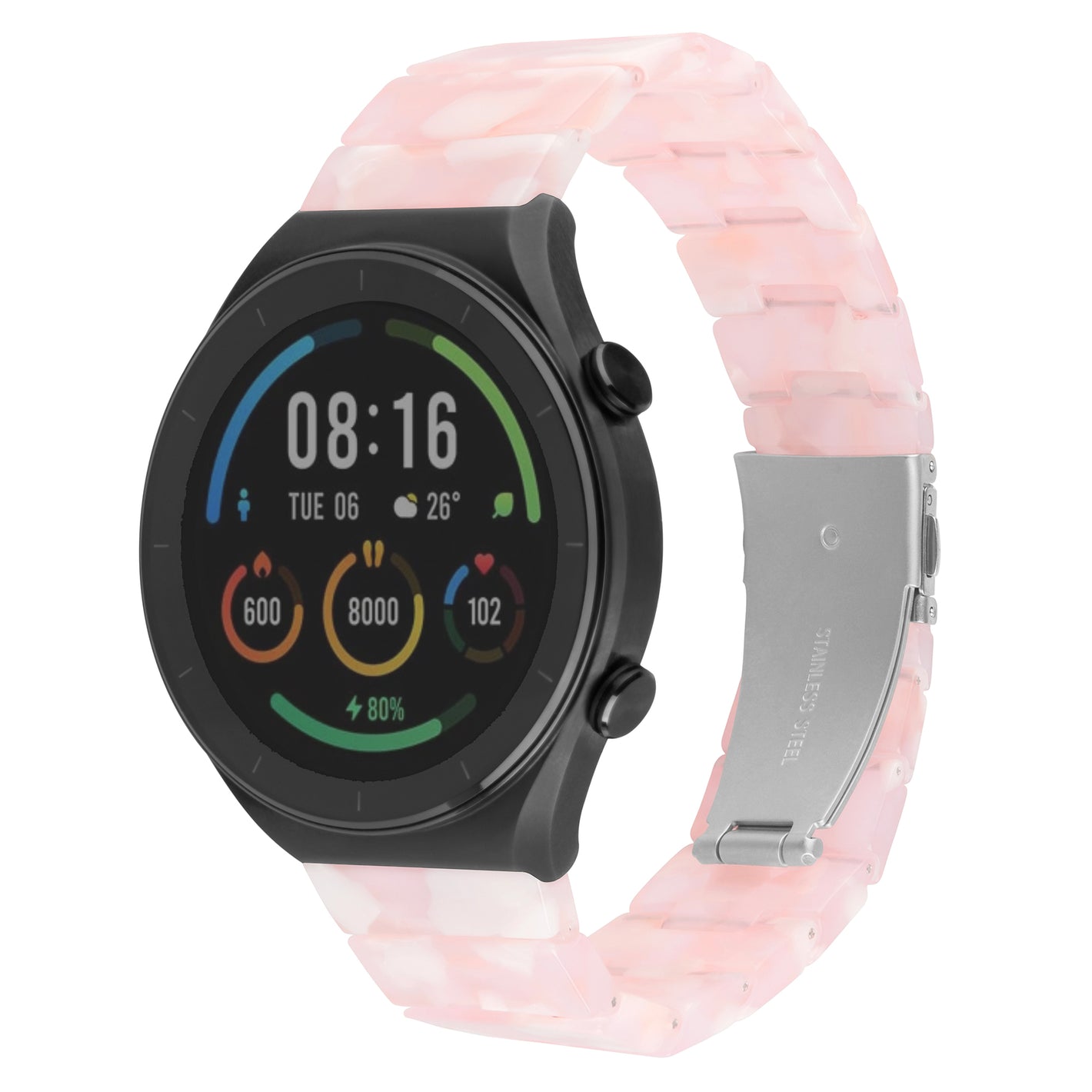 Resinový řemínek FIXED Resin Strap s Quick Release 18mm pro smartwatch, Candy Pink