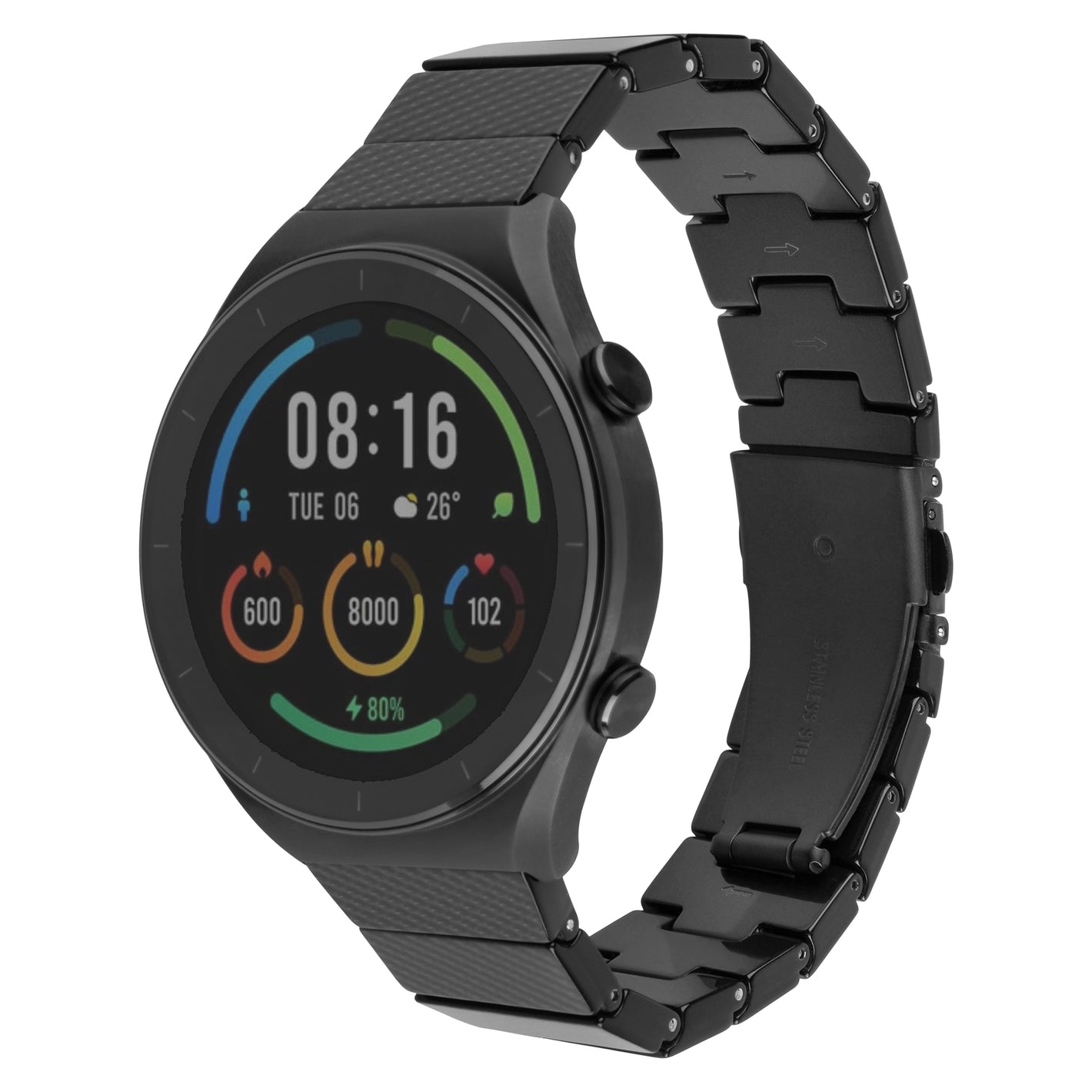 Pasek z żywicy FIXED Resin Pasek z szybkim zapięciem 22 mm do smartwatcha, Carbon Black