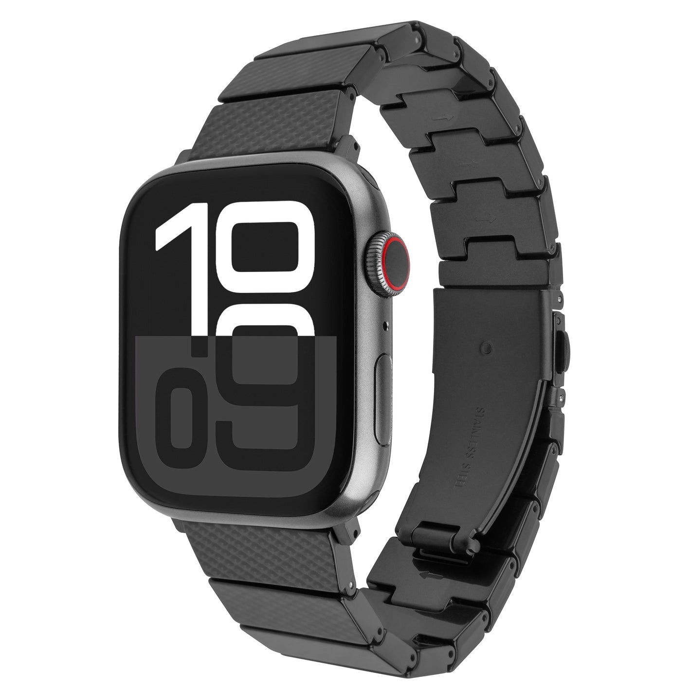 Resinový remienok FIXED Resin Strap pre Apple Watch 44/45/46/49mm, Carbon Black