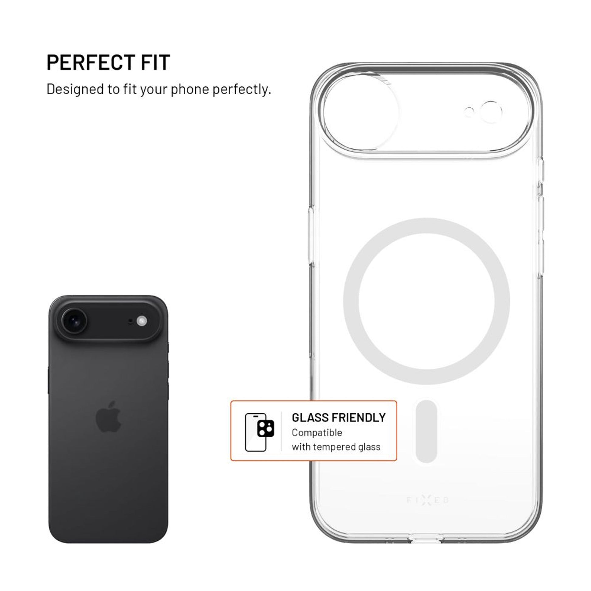 Zadní kryt FIXED MagShell s podporou Magsafe pro Apple iPhone 17 Air, čirý - FIXED