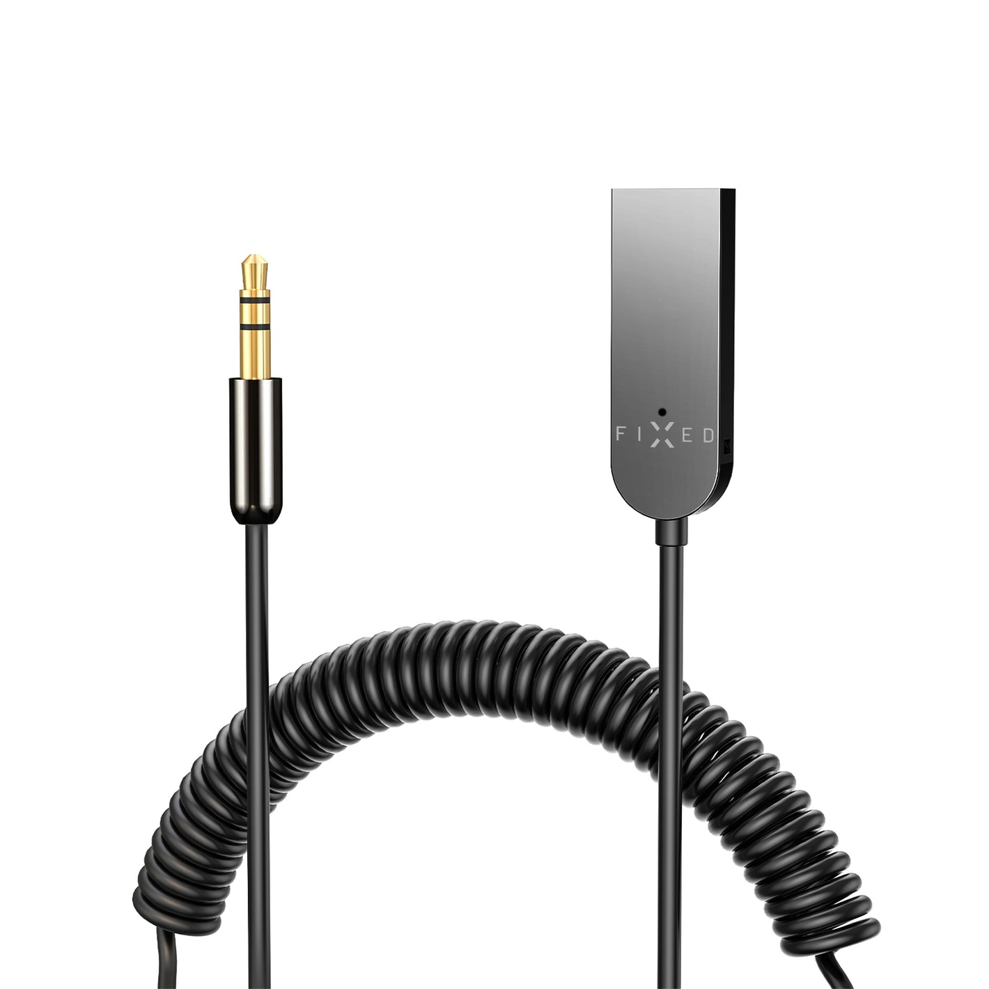 Bluetooth audio prijímač FIXED Signal Alu so zabudovaným mikrofónom, šedý