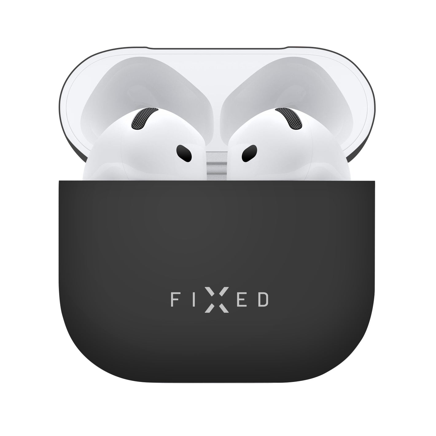 Ultratenké silikonové pouzdro FIXED Silky pro Apple AirPods 4, černé