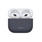 Ultracienkie etui silikonowe FIXED Silky do słuchawek Apple Airpods 3, niebieskie