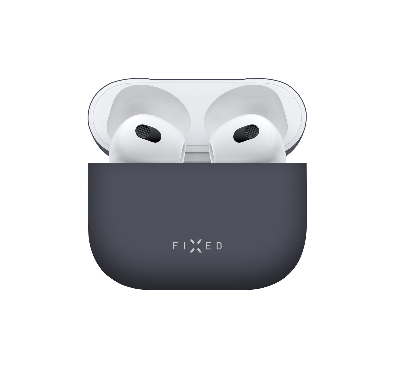 Ultratenké silikonové pouzdro FIXED Silky pro Apple Airpods 3, modré