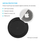 Silikonové nalepovací pouzdro FIXED Silky Sticker pro Apple AirTag, double pack, černé