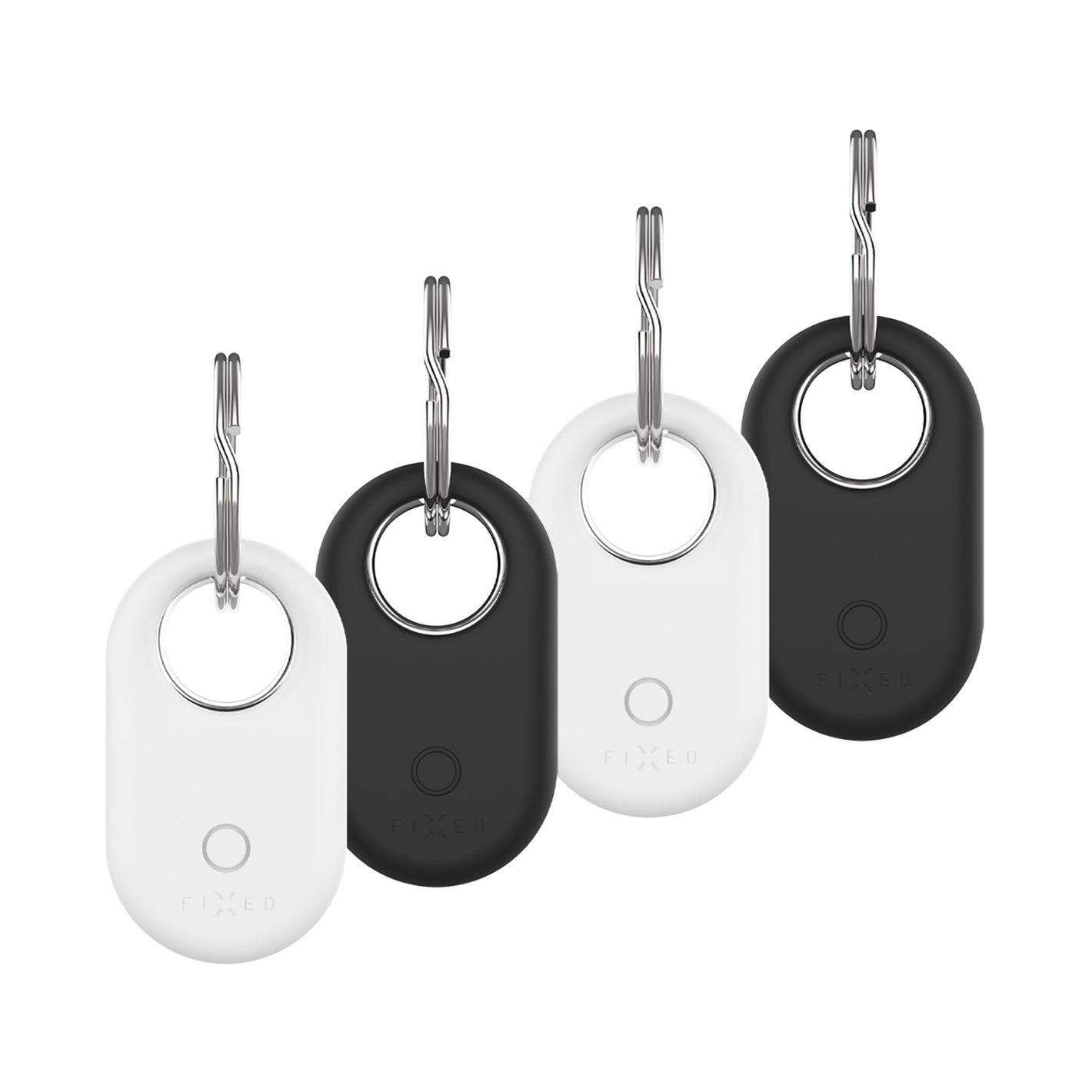 FIXED Silky for Samsung SmartTag2, Four Pack - 2x black + 2x white