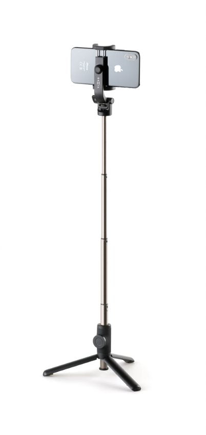 Selfie stick s tripodem FIXED Snap a bezdrátovou spouští, 1/4" závit, černý