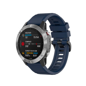 FIXED Silicone Pasek do Garmin QuickFit 22 mm, niebieski