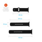Set silikonových řemínků FIXED Silicone Sporty Strap pro Apple Watch Ultra 49mm, černý