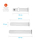 Set silikonových řemínků FIXED Silicone Sporty Strap pro Apple Watch Ultra 49mm, bílý