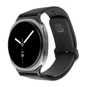 Set silikonových řemínků FIXED Silicone Sporty Strap pro Samsung Galaxy Watch 8, černý