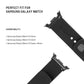 Set silikonových řemínků FIXED Silicone Sporty Strap pro Samsung Galaxy Watch 8, černý