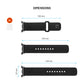 Set silikonových řemínků FIXED Silicone Sporty Strap pro Samsung Galaxy Watch 8, černý