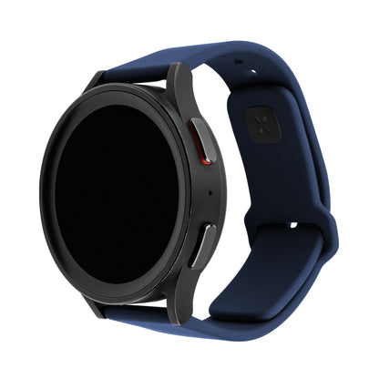 FIXED Silicone Sporty Strap Set with Quick Release 20mm for Smartwatch, Blue