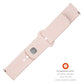 FIXED Silicone Sporty Strap Set with Quick Release 20mm for Smartwatch, Pink
