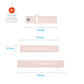 FIXED Silicone Sporty Strap Set with Quick Release 20mm for Smartwatch, Pink