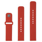 FIXED Silicone Sporty Strap Set mit Quick Release 20mm für Smartwatch, Rot