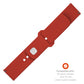 FIXED Silicone Sporty Strap Set mit Quick Release 20mm für Smartwatch, Rot