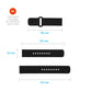 FIXED Silicone Sporty Strap Set with Quick Release 22mm for smartwatch, black
