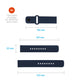 Set silikonových řemínků FIXED Silicone Sporty Strap s Quick Release 22mm pro smartwatch, modrý