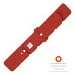 FIXED Silicone Sporty Strap Set with Quick Release 22mm for Smartwatch, Red