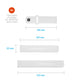 Set silikonových řemínků FIXED Silicone Sporty Strap s Quick Release 22mm pro smartwatch, bílý