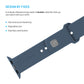 Set silikonových řemínků FIXED Silicone Sporty Strap pro Apple Watch 42/44/45/46mm, zelenomodrý