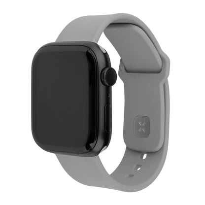 Set silikonových řemínků FIXED Silicone Sporty Strap pro Apple Watch 42/44/45/46mm, světle šedý
