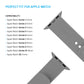 FIXED Silicone Sporty Strap Set for Apple Watch 42/44/45/46mm, light gray