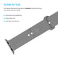 FIXED Silicone Sporty Strap Set for Apple Watch 42/44/45/46mm, light gray