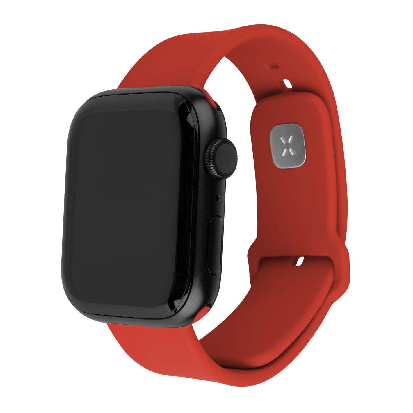 Set silikonových řemínků FIXED Silicone Sporty Strap pro Apple Watch 42/44/45/46mm, červený