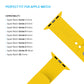 Set silikonových řemínků FIXED Silicone Sporty Strap pro Apple Watch 42/44/45/46mm, žlutý