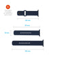 Set silikonových řemínků FIXED Silicone Sporty Strap pro Apple Watch 38/40/41mm, modrý