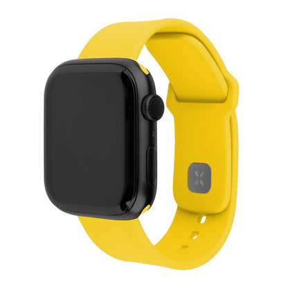 FIXED Silicone Sporty Strap Set for Apple Watch 38/40/41mm, yellow