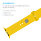 FIXED Silicone Sporty Strap Set for Apple Watch 38/40/41mm, yellow