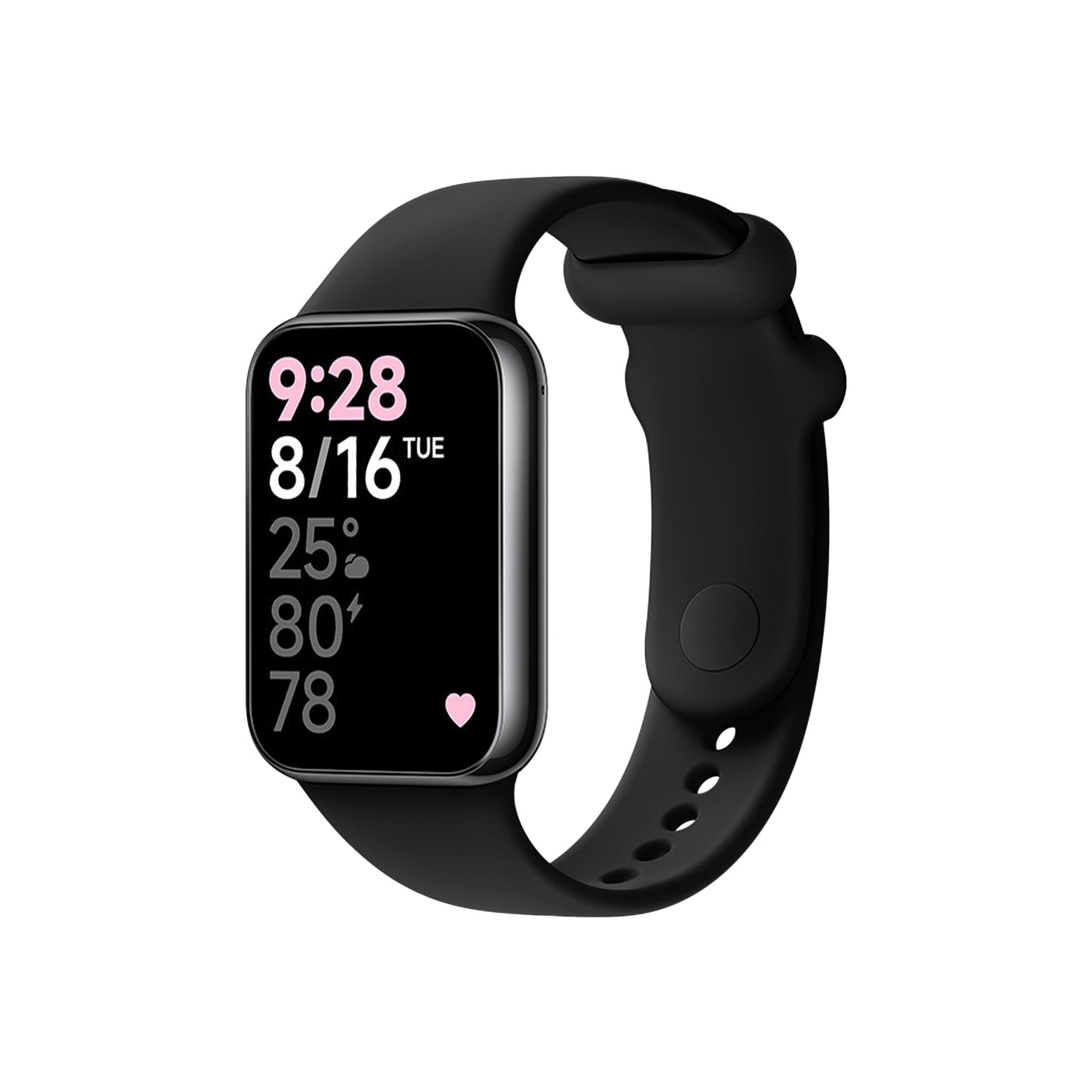 Silikonowy pasek FIXED Silicone Pasek do Xiaomi Redmi Watch 5/4, Smart Band 9 Pro/8 Pro, czarny