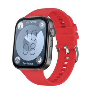 FIXED Silicone Silikonowy pasek do zegarka Huawei Watch FIT 4/4Pro/3, czerwony