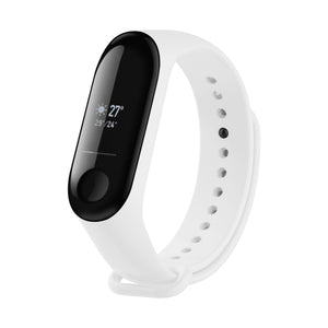 FIXED Silicone Silikonowy pasek do opaski Xiaomi Mi Band 3/4, biały