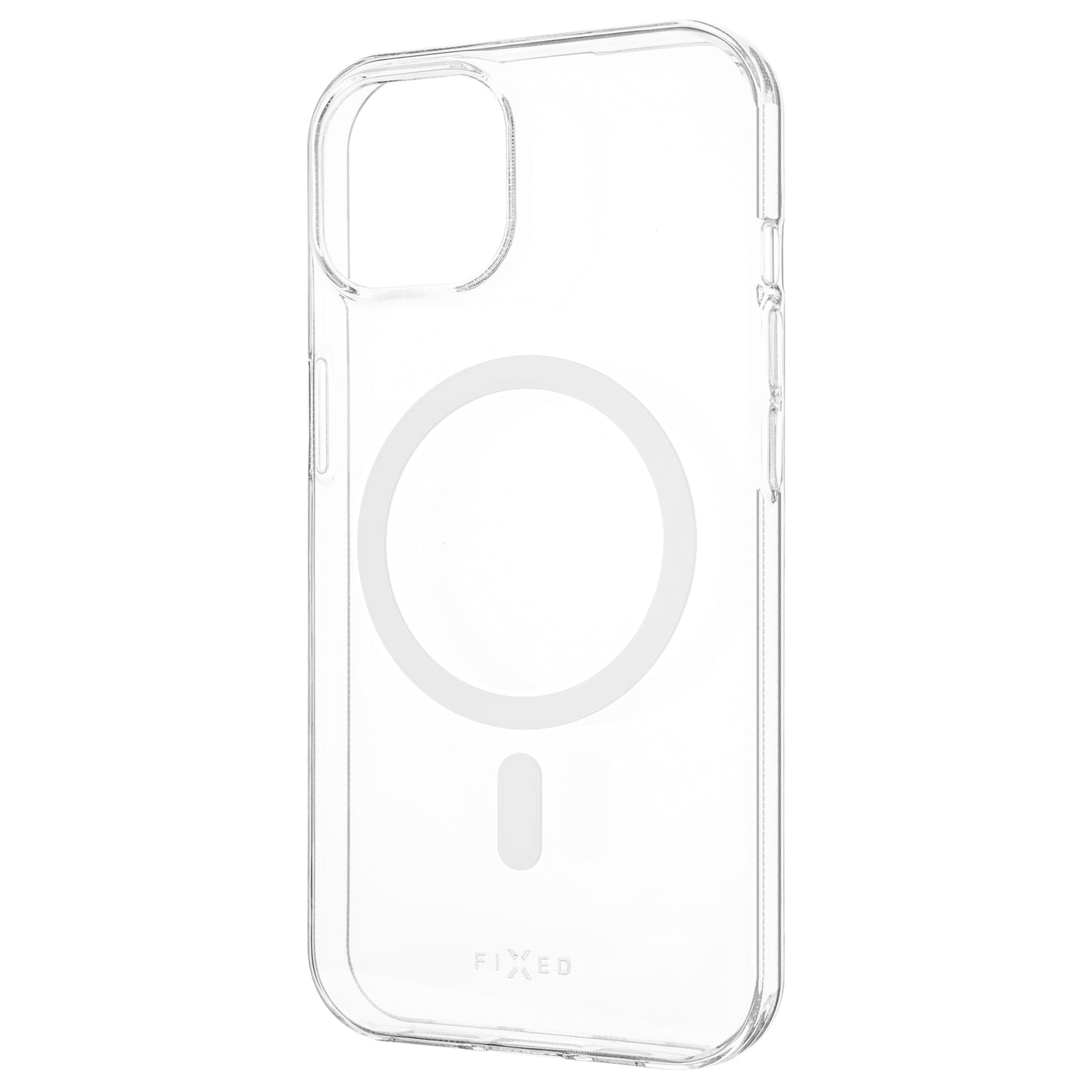TPU gelový kryt FIXED MagStory AntiUV s podporou MagSafe pro Apple iPhone 15, čirý