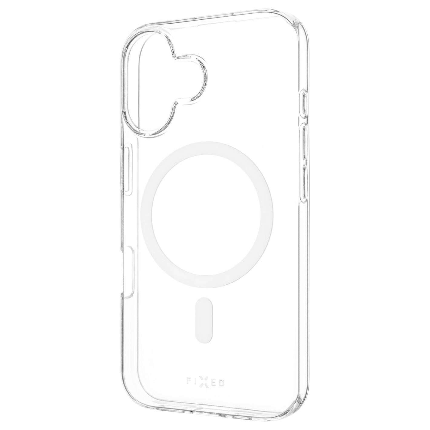 TPU gelový kryt FIXED MagStory AntiUV s podporou MagSafe pro Apple iPhone 16, čirý