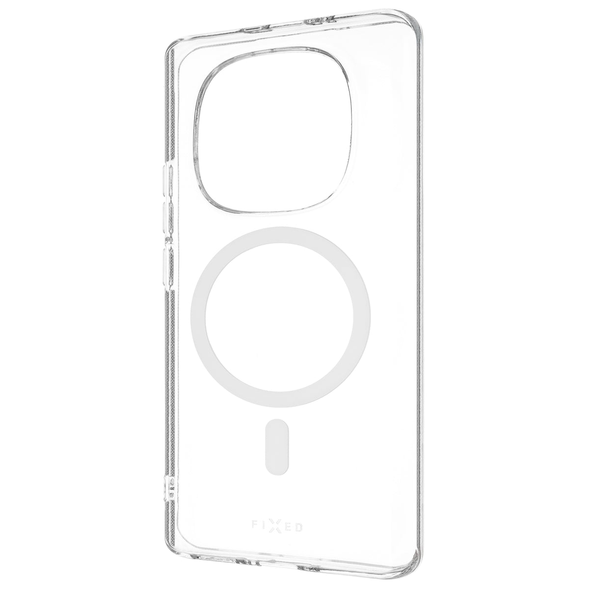 Żelowe etui TPU FIXED MagStory AntiUV z obsługą MagSafe do Xiaomi Redmi Note 15 4G, przezroczyste