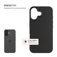 TPU gélový kryt FIXED ReStory pre Apple iPhone 16, čierny