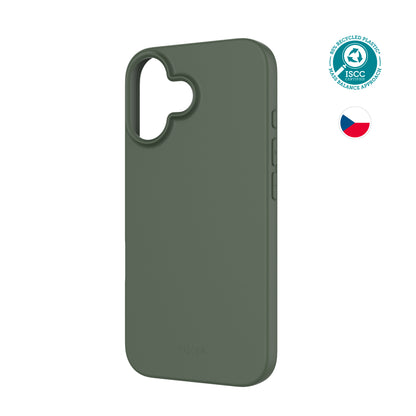 TPU żelowa osłona FIXED ReStory dla Apple iPhone 16, zielona